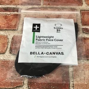 Lightweight fabric face cover